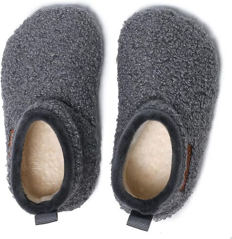 SLEVEL Comfort Toddler Slippers Lightweight Little Kids Indoor Non Slip Grip Around The House Home Shoes for Boys Girls in Saudi Arabia