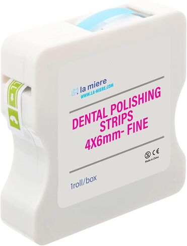 4mm x 6M Dental Polishing Strips, Abrasive Finishing, Interproximal Teeth Cleaning Care, Whitening Whitening Polish Strips, Deep Sanding and Grinding (Medium, 1Box) in Saudi Arabia