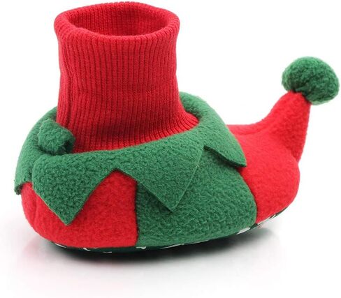 Yuemengxuan الرضع حديثي الولادة الفتيات الفتيان أحذية عيد الميلاد سانتا كلوز لينة وحيد سرير Prewalker الأحذية الأحذية in Kuwait