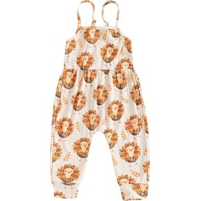 Thanksgiving Toddler Baby Girl Outfit Turkey Sleeveless Romper Jumpsuit Overalls Cute Thanksgiving Clothes Outfits