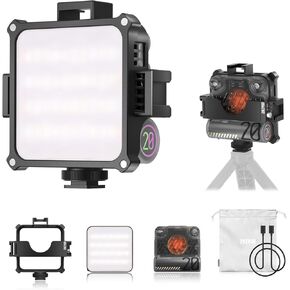 ZHIYUN FIVERAY M20C Combo [Official] RGB Video Light, 20W Portable Camera Light, HSI Mode, TLCI 96+, Temperature 2500K-10000K with 16 Light Effects, Support Magnetic Attraction and App with USB-C PD
