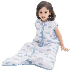 Baby Sleep Sack 2-4 T 95% Rayon from Bamboo 5% Spandex Boys & Girls Wearable Blanket 1.0 TOG Toddler Sleeping Sack 2- Way Zipper X-Large