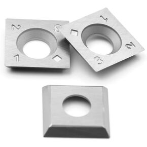 15mm Square Straight Carbide Inserts for woodturning, 15×15×2.5mm Replacement Cutter Knives for Woodworking Fits Spiral, Helical Planer Cutter, Head Wood, Lathe, Turning Tools, Ci1, 10pcs