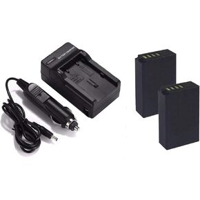 High Capacity Batteries for Nikon COOLPIX P1000 (2 Units) + AC/DC Travel Charger