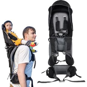 Baby Shoulder Carrier Baby Hiking Backpack Carrier with Rain Cover Sun Shade for Child Safe Backrest and Toddler Ergonomic Seat Holds 40 Pound for Children Between 6 Months-3 Years Old Baby in Saudi Arabia