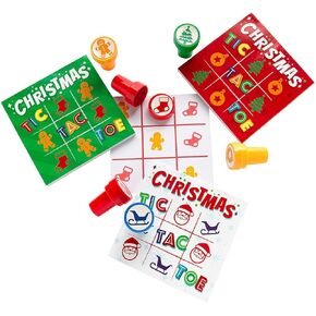 Fun Express Christmas Tic Tac Toe Stamper Sets - 6 Pc