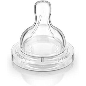 Philips AVENT BPA Free Classic Medium Flow Nipple, 2-Pack