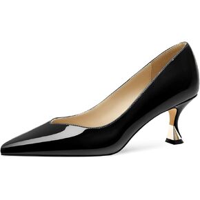 Women Low Kitten Heels Women's Dressy Pumps Pointed Closed Toe Elegant Wedding Pumps Formal Work Office Comfortable Shoes Classic Pumps for Women