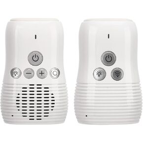 Baby Monitor Audio Only, Baby Sound Monitor for Baby Sleeping 2.4GHz Wireless Two Way Talk Night Light Noise Detection, 20 Hours Standby Time