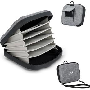 10 Pockets Hard Shell Lens Filter Bag Up to 95mm, Water Resistant & Dustproof, Camera Filter Pouch with Microfiber Cleaning Cloth, Filter Carrying Case for Photography Filter Round Filter