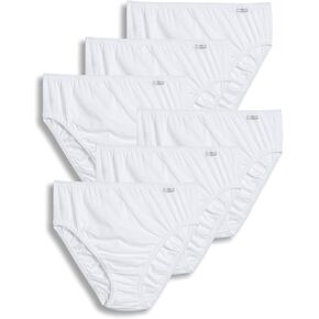 Jockey Women's Underwear Plus Size Elance French Cut - 6 Pack, Ivory/Light/Pink Shadow, 11