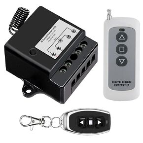 Forward Reverse Switch Working Voltage DC12V to 24V,Linear Actuator 12v Remote Switch of Current Rating 10A,Remote Control Distance165 ft,for Linear Actuator,Winch Solenoid Relay Contactor(White)