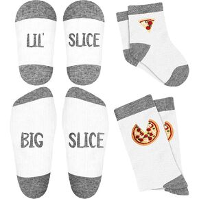 Jiuguva 4 Pairs Dad Baby Matching Socks Set Dad and Son Matching Outfits Christmas Father Gifts First Time Dad Gift