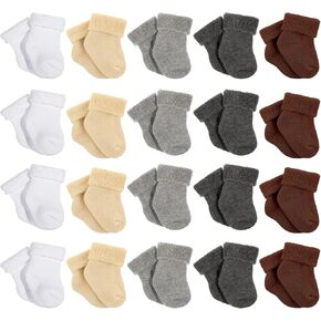 Janmercy 20 Pair Preemie Socks Girls Boy Baby Preemie Newborn Socks Premature Socks for Preemie Unisex Baby