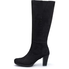 mysoft Women's Knee High Boots Chunky Heel Boots with Zipper