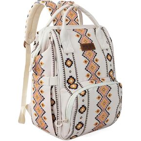 Montana West Wrangler Callie Diaper Bag Backpack with Stroller Straps Multifunction Baby Travel Bag WG2204-9110BR