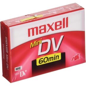 Maxell 298012 Advanced Digital Picture Technology 60 Minute Recording SPmode Time Mini DVD Cassette