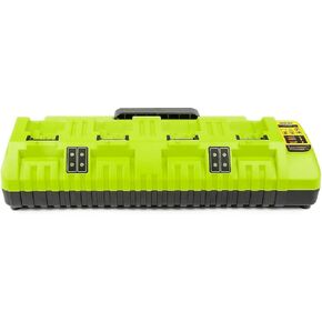 DCB104 20V MAX Battery Charger Replacement for Dewalt Battery Charger, 4 Port Multi Charger Station with 2 USB Ports, Compatible with Dewalt 12V-20V Batteries