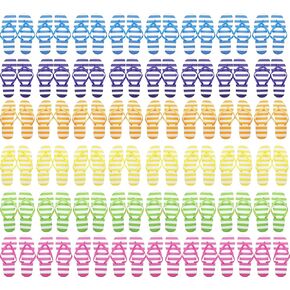 Bulk Flip Flops for Weddings, 48 Pairs, Reception Guest Slippers, Men Women Destination Beach Pool Wholesale Pack