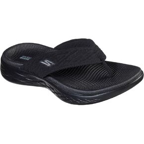 Skechers Women's On-The-Go 600 Sunny Flip-Flop, Black, 9
