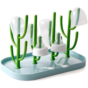 XYW Bottle Drying Rack,Baby Essentials,Baby Bottle Drying Rack,Drying Rack for Kitchen Counter,Detachable Bottle Dryer Holder with Base.for Nipples,Cups,Pump Parts and Accessories (White)