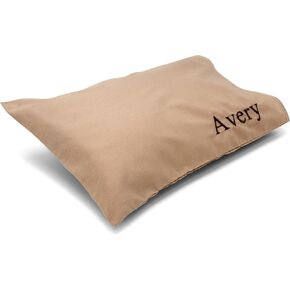 Urban Infant Pipsqueak Small | Tiny | Mini Pillow with Name Tag - 11in x 7in x 2.5in - Machine Washable - White Pillow with White Case
