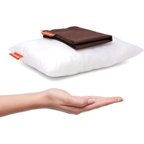 الرضع الحضري Pipsqueak صغير | صغير | وسادة صغيرة مع بطاقة اسم - 11 بوصة × 7 بوصة × 2.5 بوصة - قابلة للغسل في الغسالة - وسادة بيضاء مع غطاء أبيض in Kuwait