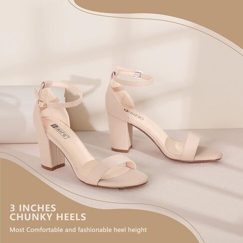 IDIFU Women's 3 Inch Heel Sandals for Women in Saudi Arabia