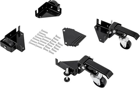 VEVOR Mobile Base, 400 lbs Weight Capacity, Adjustable from 12" x 12" to Infinity, Heavy Duty Universal Mobile Base Stand with Swivel Wheels, for Woodworking Equipment, Bandsaw, Power Tools, Machines in Saudi Arabia