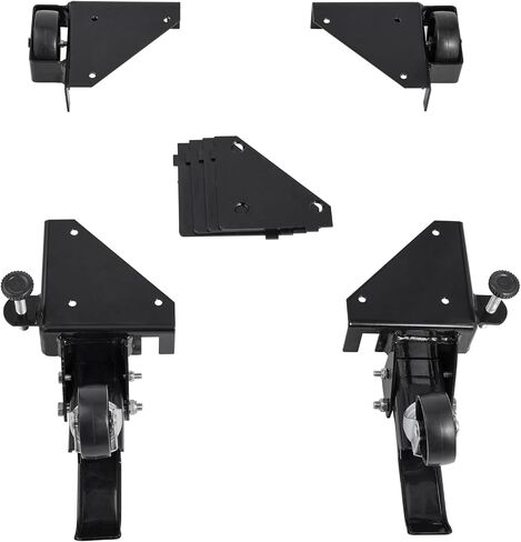 VEVOR Mobile Base, 400 lbs Weight Capacity, Adjustable from 12" x 12" to Infinity, Heavy Duty Universal Mobile Base Stand with Swivel Wheels, for Woodworking Equipment, Bandsaw, Power Tools, Machines in Saudi Arabia