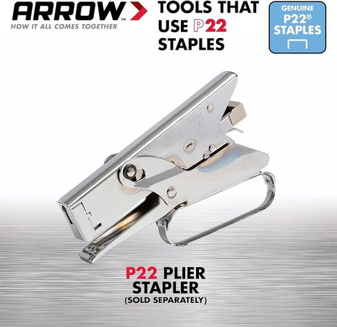 دبابيس Arrow 224 شديدة التحمل P22 للاستخدام مع كباسات الورق والحقائب من النوع ذو الزردية في المطاعم والمكاتب والفصول الدراسية، 5050 حزمة، طول الساق 1/4 بوصة، عرض التاج 7/16 بوصة in Kuwait