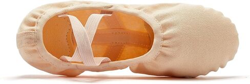 Dance Women's Ballet Shoes Stretch Canvas Performa Dance Slippers Split Sole for Girls/Adult in Kuwait