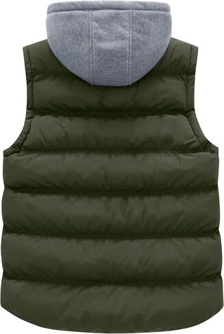Wantdo Women's Quilted Puffer Vest Thicken Warm Winter Coat with Removable Hood in Kuwait