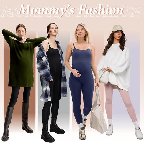 FULLSOFT 3 Pack Women’s Maternity Leggings Over The Belly-High Waisted Workout Pregnancy Yoga Pants Pockets in Saudi Arabia