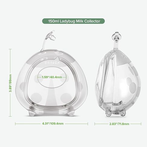 haakaa Ladybug Milk Collector 1.4oz/40ml 1pc - Wearable Nursing Cup | Soft Breast Shell | Breastmilk Saver | Portable Letdown Catcher for Pumping On The Go Breastfeeding Moms, Protects Sore Nipples in Saudi Arabia