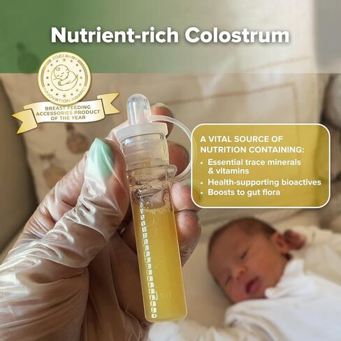 haakaa Manual Breast Pump 5oz/150ml & Silicone Colostrum Collector Kit Ready-to-Use Pack (0.1oz/4ml, 6pcs) in Saudi Arabia