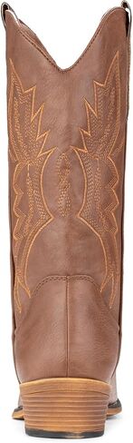 IUV Cowboy Boots For Women Western Boots Cowgirl Boots Pull On Pointy Toe Mid Calf Boots in Saudi Arabia