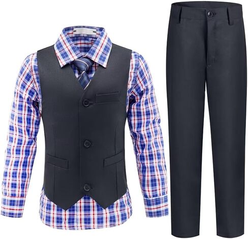 Boys Suits Toddler Formal Suit Set Kids Ring Bearer Outfit for Teen Boys Wedding Tuxedo Communion Dress Clothes in Kuwait