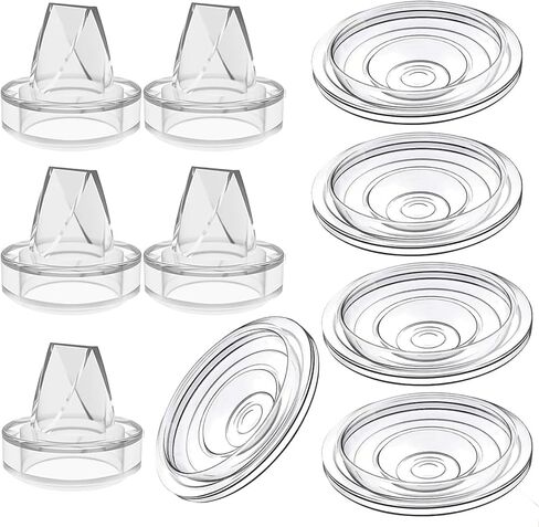 S9/S12/S9pro/S12pro Duckbill Valve and Silicone Diaphragm, Compatible with NaNaLazy/TSRETE/momcozy, Wearable Breast Pump Replacement Parts Accessories (4 Piece Set) in Saudi Arabia