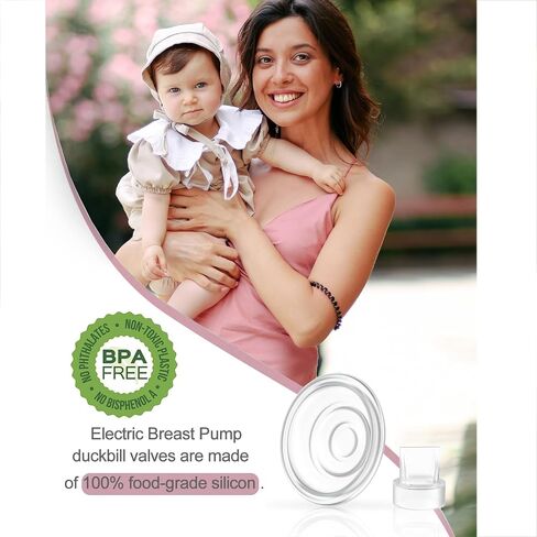 S9/S12/S9pro/S12pro Duckbill Valve and Silicone Diaphragm, Compatible with NaNaLazy/TSRETE/momcozy, Wearable Breast Pump Replacement Parts Accessories (4 Piece Set) in Saudi Arabia