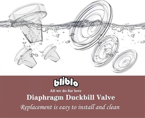 S9/S12/S9pro/S12pro Duckbill Valve and Silicone Diaphragm, Compatible with NaNaLazy/TSRETE/momcozy, Wearable Breast Pump Replacement Parts Accessories (4 Piece Set) in Saudi Arabia