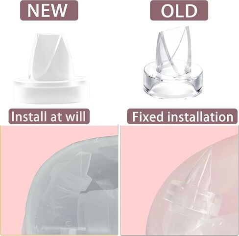 S9/S12/S9pro/S12pro Duckbill Valve and Silicone Diaphragm, Compatible with NaNaLazy/TSRETE/momcozy, Wearable Breast Pump Replacement Parts Accessories (4 Piece Set) in Saudi Arabia