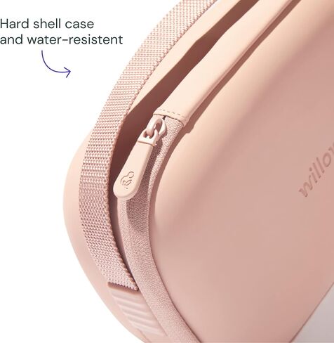 Willow Breast Pump Carrying Case, Dusty Pink, Use with Hands Free Wearable Breast Pumps, Ultra Durable Hard Shell Breast Pump Case with Removable Tray, Compact and Discreet in Kuwait