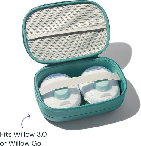 Willow Breast Pump Carrying Case, Dusty Pink, Use with Hands Free Wearable Breast Pumps, Ultra Durable Hard Shell Breast Pump Case with Removable Tray, Compact and Discreet in Kuwait