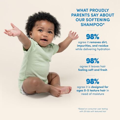 شامبو تنعيم بفخر من غابرييل يونيون ودواين وايد، لفائف الأطفال باللونين الأسود والبني، تجعيد الشعر والتموجات، خالٍ من مسببات الدموع، خالٍ من البارابين وتم اختباره من قبل أطباء الجلدية، الفانيليا الحلوة، 9 أونصة in Kuwait