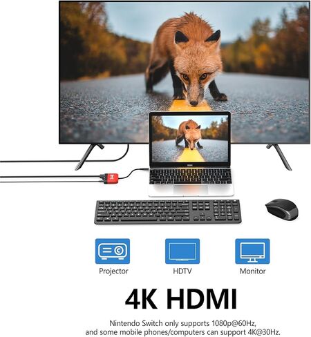 منصة تبديل لنينتندو سويتش/OLED سويتش، قاعدة تلفزيون محمولة 3 في 1 مع 4K HDMI USB 3.0 منفذ USB C PD شحن 100 وات، استبدال محطة إرساء السفر للتبديل in Kuwait