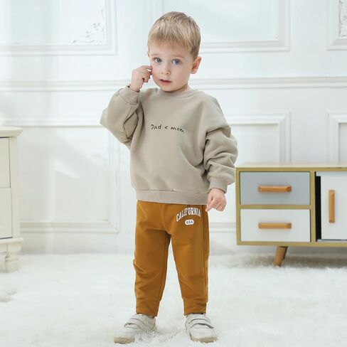 U·nikaka 3-Pack Baby Boy Pants Toddler Boy Sweatpants Athletic Toddler Boy Joggers Casual Cotton Flexy Pants and Leggings in Kuwait