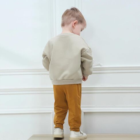 U·nikaka 3-Pack Baby Boy Pants Toddler Boy Sweatpants Athletic Toddler Boy Joggers Casual Cotton Flexy Pants and Leggings in Kuwait