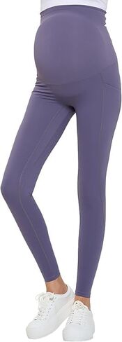 Natural Uniforms Womens Maternity High Waist, Bottom Lifting Nylon Yoga Leggings in Kuwait