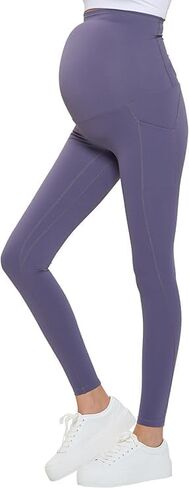 Natural Uniforms Womens Maternity High Waist, Bottom Lifting Nylon Yoga Leggings in Kuwait